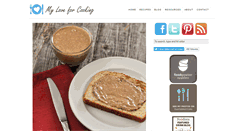 Desktop Screenshot of myloveforcooking.com